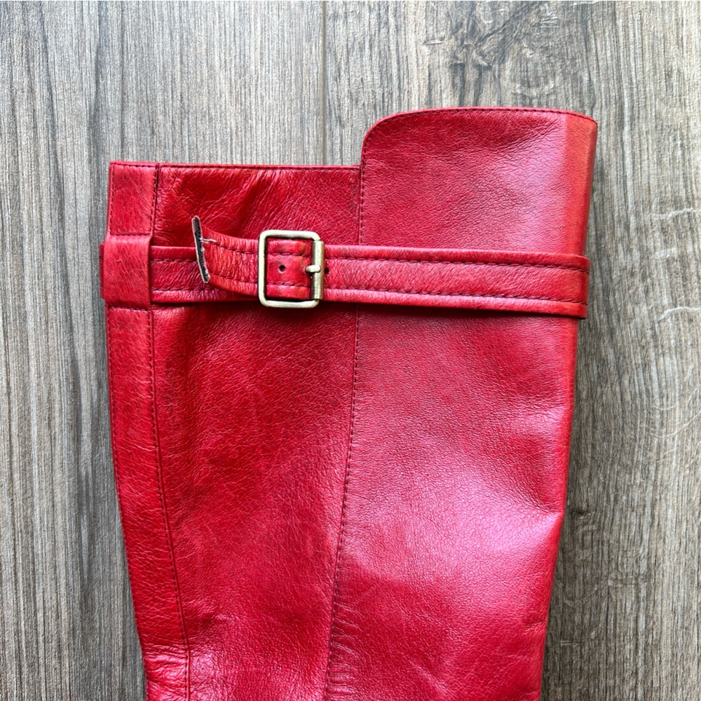 Miz Mooz Red Heeled Boots - Picture 4 of 12
